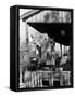 Old African American, Wife of Sharecropper, Lizzie Alexander Hanging Laundry to Dry on Her Porch-Alfred Eisenstaedt-Framed Stretched Canvas