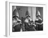 Old Age Essay: Seniors under Dryers in Hair Salon-Alfred Eisenstaedt-Framed Photographic Print