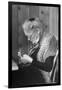 Old Age Essay: Woman Knitting-null-Framed Photographic Print