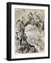 Old Allegoric Illustration Of Mardi Gras (Fat Tuesday) During Carnival Celebrations In Paris-marzolino-Framed Art Print