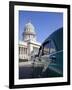 Old American Car Parked Near the Capitolio Building, Havana, Cuba, West Indies, Central America-Martin Child-Framed Photographic Print