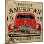 Old American Car Vintage Classic Retro Man T Shirt Graphic Design-emeget-Mounted Art Print