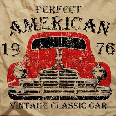 Old American Car Vintage Classic Retro Man T Shirt Graphic Design' Prints -  emeget | AllPosters.com