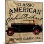 Old American Car Vintage Classic Retro Man T Shirt Graphic Design-emeget-Mounted Art Print