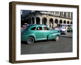 Old American Cars, Havana, Cuba, West Indies, Central America-R H Productions-Framed Photographic Print