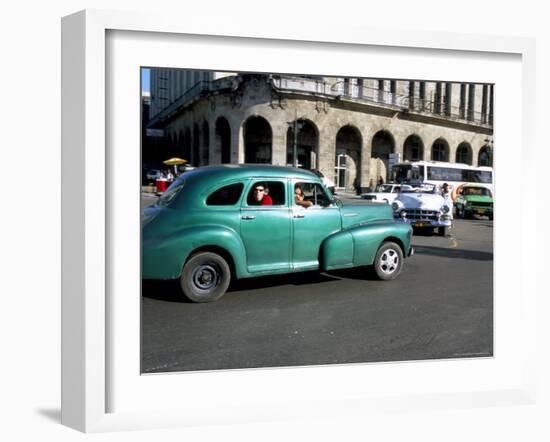 Old American Cars, Havana, Cuba, West Indies, Central America-R H Productions-Framed Photographic Print