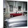 Old American Cars Operating as Private Taxis, Havana, Cuba, West Indies, Central America-Lee Frost-Mounted Photographic Print