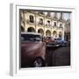 Old American Cars Operating as Private Taxis, Havana, Cuba, West Indies, Central America-Lee Frost-Framed Photographic Print