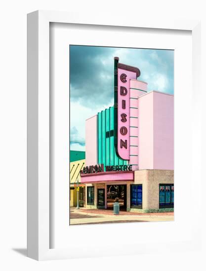 Old American Theater - Edison Theatre-Philippe Hugonnard-Framed Photographic Print