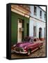 Old American Vintage Car, Trinidad, Sancti Spiritus Province, Cuba, West Indies-Yadid Levy-Framed Stretched Canvas