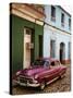 Old American Vintage Car, Trinidad, Sancti Spiritus Province, Cuba, West Indies-Yadid Levy-Stretched Canvas