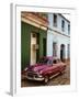 Old American Vintage Car, Trinidad, Sancti Spiritus Province, Cuba, West Indies-Yadid Levy-Framed Photographic Print