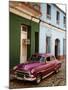 Old American Vintage Car, Trinidad, Sancti Spiritus Province, Cuba, West Indies-Yadid Levy-Mounted Photographic Print