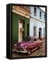 Old American Vintage Car, Trinidad, Sancti Spiritus Province, Cuba, West Indies-Yadid Levy-Framed Stretched Canvas