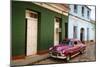 Old American Vintage Car, Trinidad, Sancti Spiritus Province, Cuba, West Indies-Yadid Levy-Mounted Photographic Print