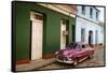 Old American Vintage Car, Trinidad, Sancti Spiritus Province, Cuba, West Indies-Yadid Levy-Framed Stretched Canvas