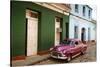 Old American Vintage Car, Trinidad, Sancti Spiritus Province, Cuba, West Indies-Yadid Levy-Stretched Canvas