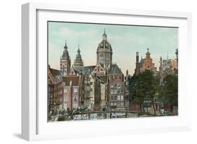 Old Amsterdam, Holland-null-Framed Art Print