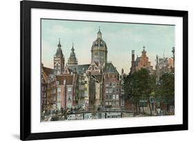 Old Amsterdam, Holland-null-Framed Art Print