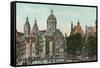 Old Amsterdam, Holland-null-Framed Stretched Canvas