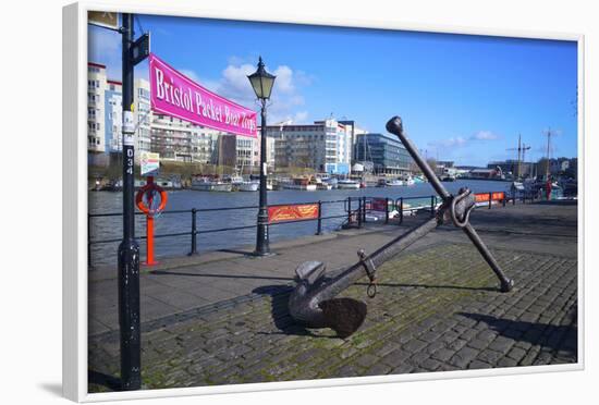 Old Anchor on Bristol Harbour, Bristol, England, United Kingdom, Europe-Rob Cousins-Framed Photographic Print