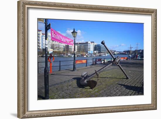 Old Anchor on Bristol Harbour, Bristol, England, United Kingdom, Europe-Rob Cousins-Framed Photographic Print