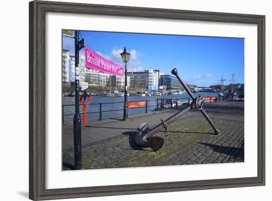 Old Anchor on Bristol Harbour, Bristol, England, United Kingdom, Europe-Rob Cousins-Framed Photographic Print