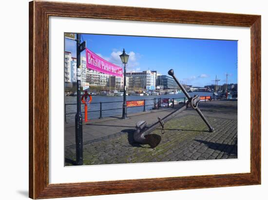 Old Anchor on Bristol Harbour, Bristol, England, United Kingdom, Europe-Rob Cousins-Framed Photographic Print