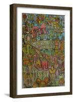 Old and New Abuja-Wole Oyeyemi-Framed Giclee Print