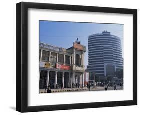 Old and New Architecture, Connaught Place, New Delhi, Delhi, India-John Henry Claude Wilson-Framed Photographic Print