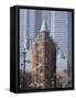 Old and New Buildings in the Downtown Financial District, Toronto, Ontario, Canada, North America-Anthony Waltham-Framed Stretched Canvas