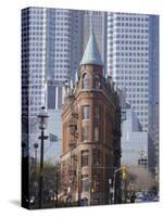 Old and New Buildings in the Downtown Financial District, Toronto, Ontario, Canada, North America-Anthony Waltham-Stretched Canvas