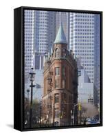 Old and New Buildings in the Downtown Financial District, Toronto, Ontario, Canada, North America-Anthony Waltham-Framed Stretched Canvas