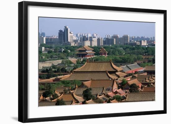 Old and New Buildings of Beijing-Vittoriano Rastelli-Framed Photographic Print