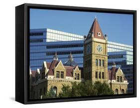 Old and New City Halls, Calgary, Alberta, Canada, North America-Simanor Eitan-Framed Stretched Canvas