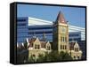 Old and New City Halls, Calgary, Alberta, Canada, North America-Simanor Eitan-Framed Stretched Canvas