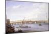 Old and New London Bridges, London, 1831-George Scharf-Mounted Giclee Print