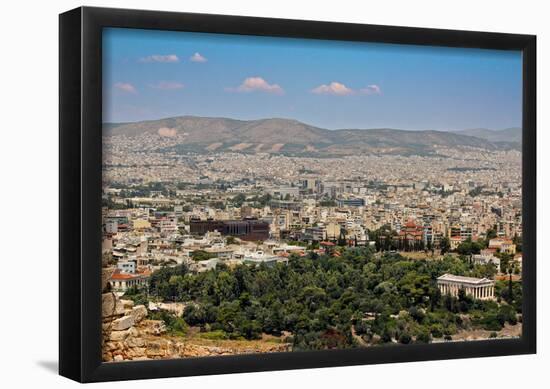 Old and New view of Athens Greece-null-Framed Poster