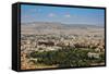 Old and New view of Athens Greece-null-Framed Stretched Canvas