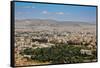 Old and New view of Athens Greece-null-Framed Stretched Canvas