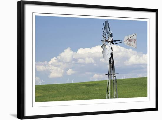 Old And New Windmills-Donald Paulson-Framed Giclee Print