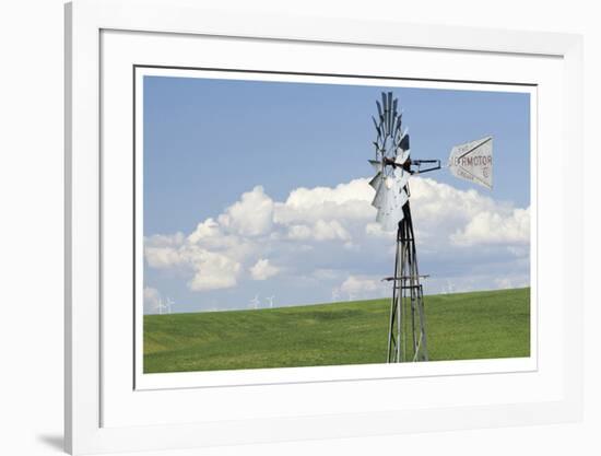 Old And New Windmills-Donald Paulson-Framed Giclee Print