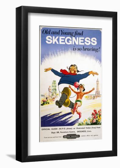 Old and Young Skegness-null-Framed Art Print