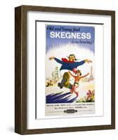 Old and Young Skegness-null-Framed Art Print
