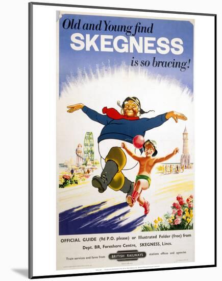 Old and Young Skegness-null-Mounted Art Print