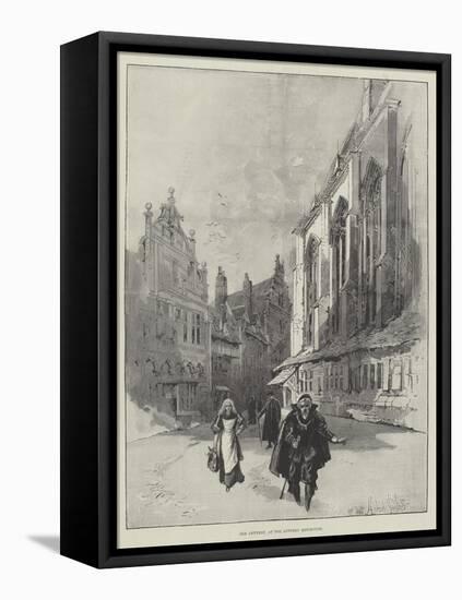 Old Antwerp, at the Antwerp Exhibition-Herbert Railton-Framed Stretched Canvas