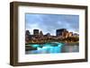 Old Architecture at Dusk on Street in Old Montreal in Canada Panorama-Songquan Deng-Framed Photographic Print