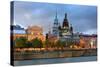 Old Architecture at Dusk on Street in Old Montreal in Canada-Songquan Deng-Stretched Canvas