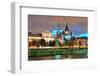 Old Architecture at Dusk on Street in Old Montreal in Canada-Songquan Deng-Framed Photographic Print