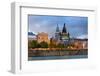 Old Architecture at Dusk on Street in Old Montreal in Canada-Songquan Deng-Framed Photographic Print